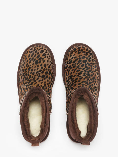 Enkellaarsjes Uit Leder Ugg Bruin women 1158328 ander zicht 3